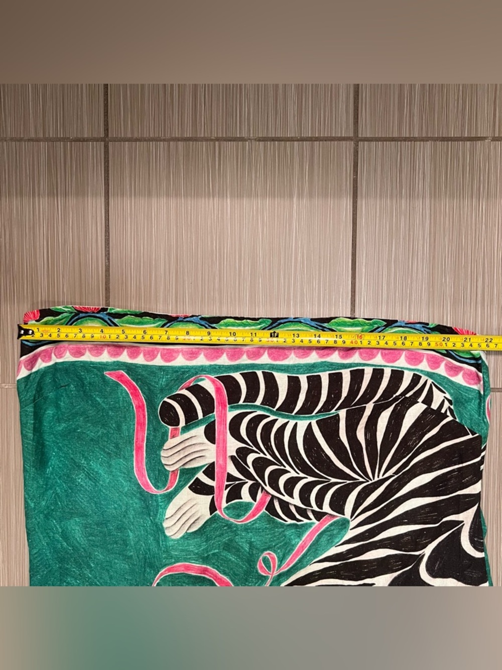 Anthropologie CELANDINE Aliza Strapless Linen Blend Maxi Dress 3X zebra green - Picture 12 of 13